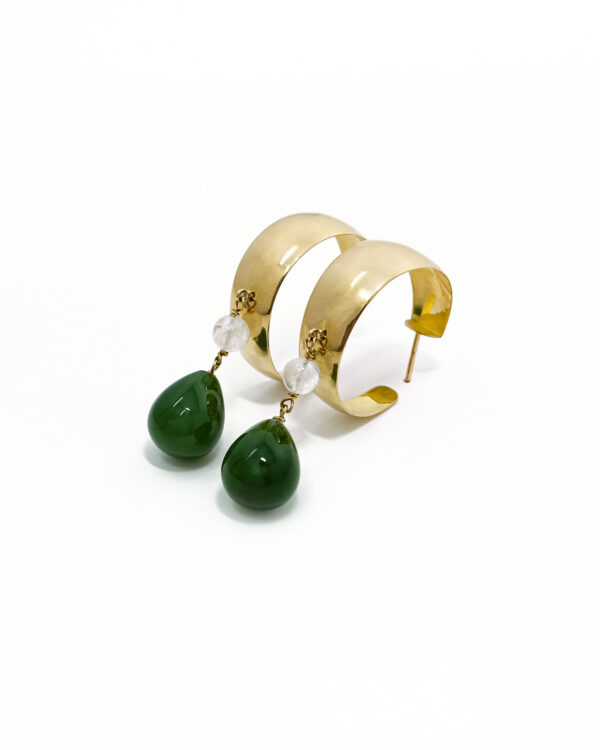 Boucles d'oreilles Jade