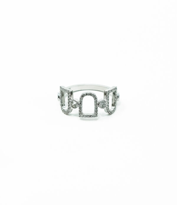 Bague la peitte Or blanc